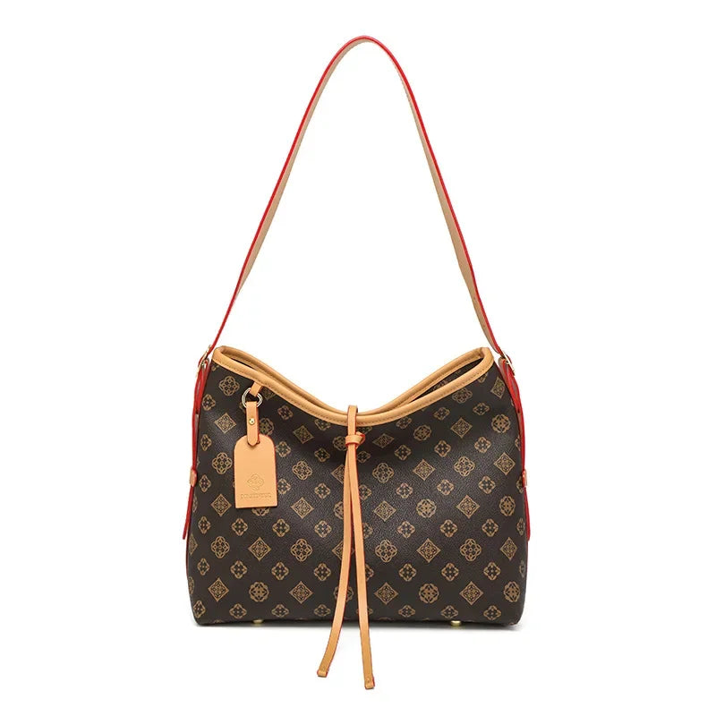Retro Luxury Leather Diaper Bag | Large Crossbody Tote Diaper Bag Tote QXL