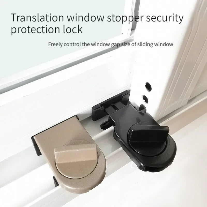 Child Safety Sliding Window Lock | Adjustable No-Drill Latch Window Safety Lock QXL