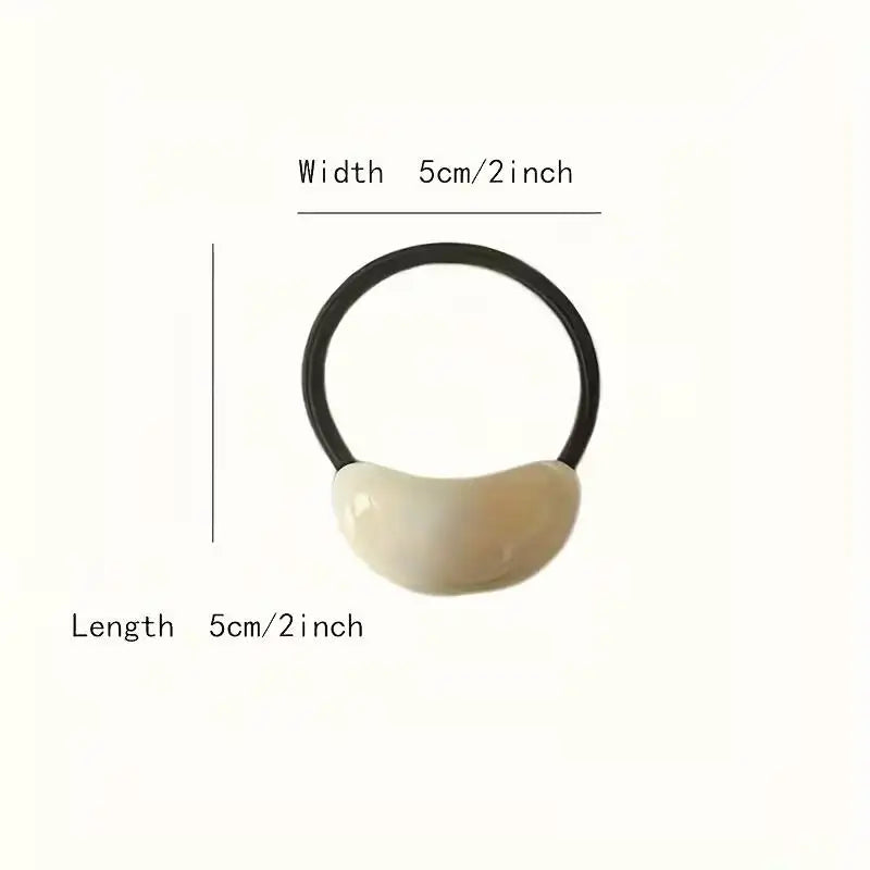4-Pack Mixed Color Elastic Hair Rings | Candy Acrylic Hair Bands Elastic Hair Bands QXL