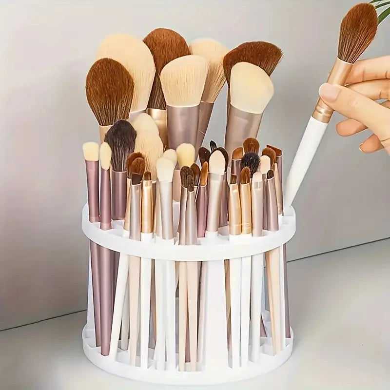 Makeup Brush & Pen Organizer | Multi-Compartment Desk Holder Makeup Brush Organizer QXL