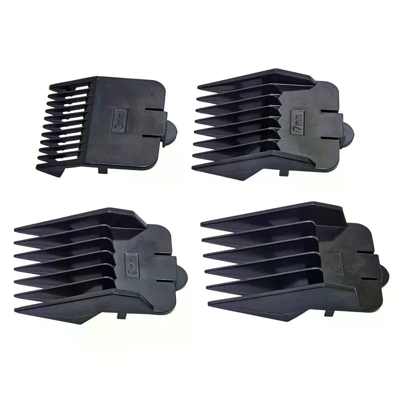4-Pack Clipper Guard Comb Set | 3mm 7mm 9mm 12mm Attachments Clipper Guard Combs QXL Default Title