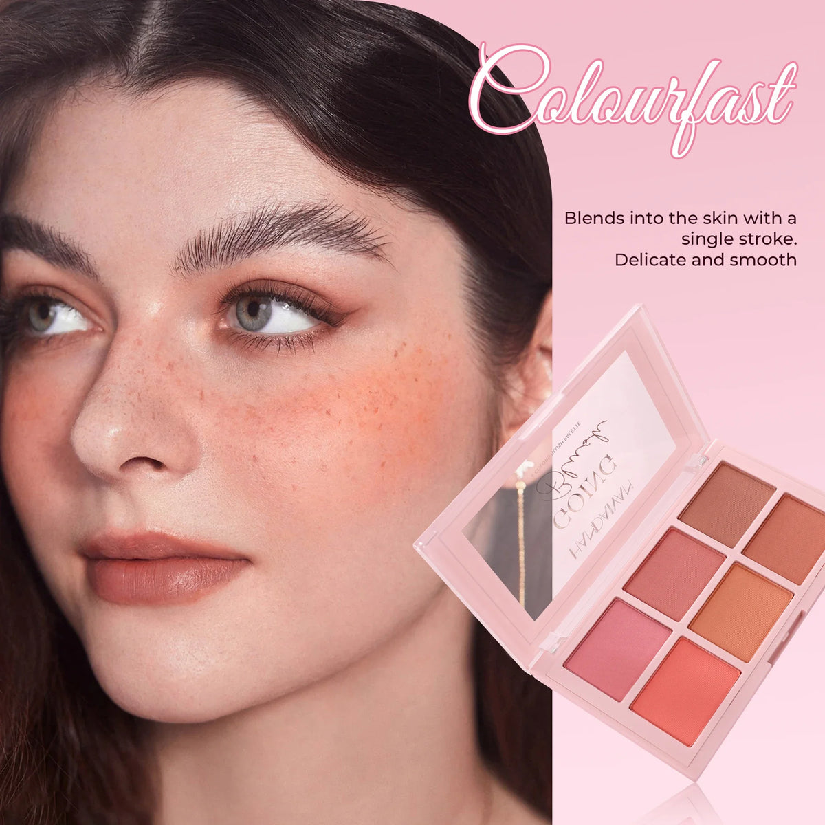 Handaiyan Matte Blush Palette – Contour, Highlight & Brighten Powder Blush Palette QXL