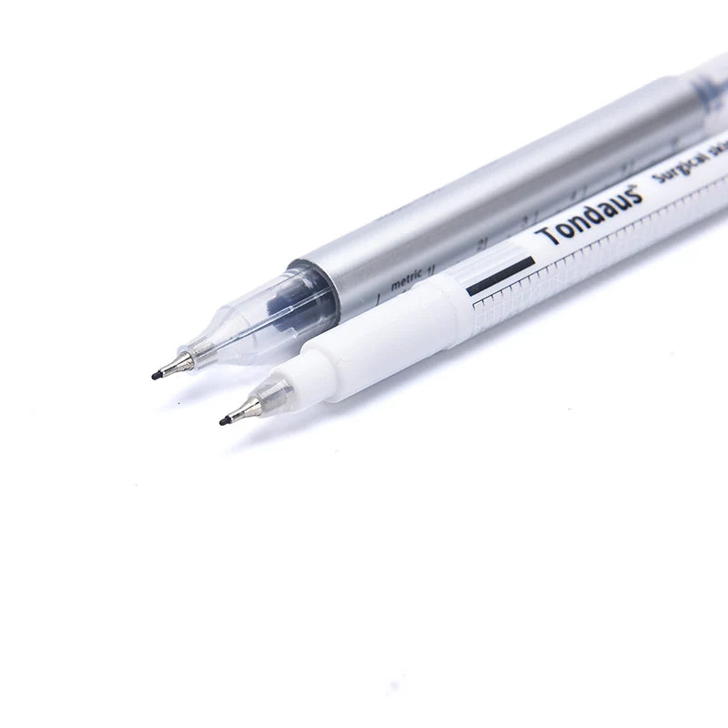 Dual-Head Tattoo Skin Marker Pen with Ruler | Sterilized Tattoo Marker Pen QXL