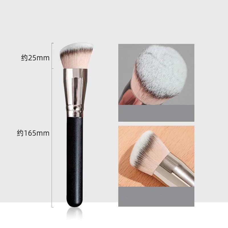 Large Oblique Sculpting Brush – Bronzer, Blush & Powder Sculpting Makeup Brush QXL L