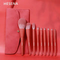 9-Piece Soft Makeup Brush Set | Powder, Blush & Eyeshadow Makeup Brush Set QXL 9 brushes and bags China Mainland