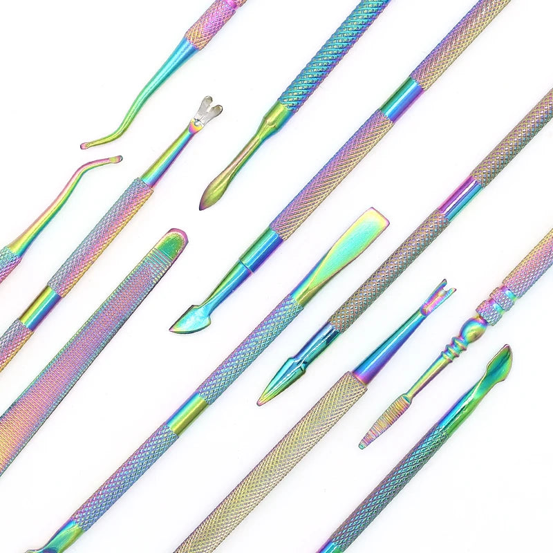 Double-Ended Stainless Steel Cuticle Pusher & Nail Tool Cuticle Pusher Tool QXL