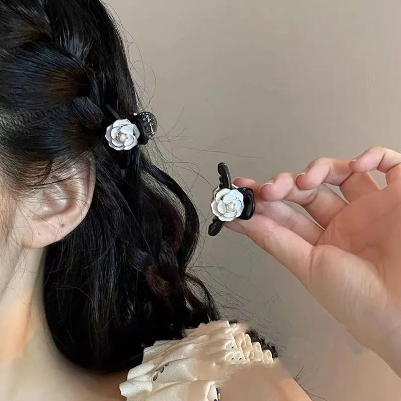 2-Pack Retro French Camellia Hair Clips | Vintage Hairpins Hair Clip Set QXL