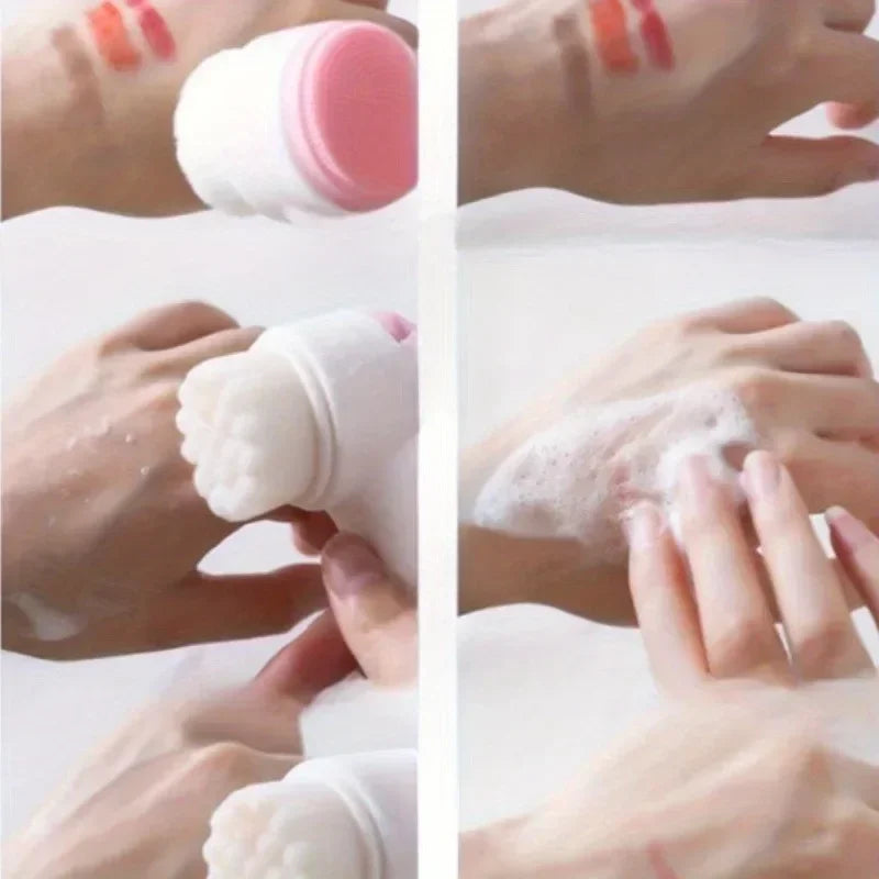 Double-Sided Silicone Face Wash Brush | Deep Cleansing Tool Facial Cleansing Brush QXL