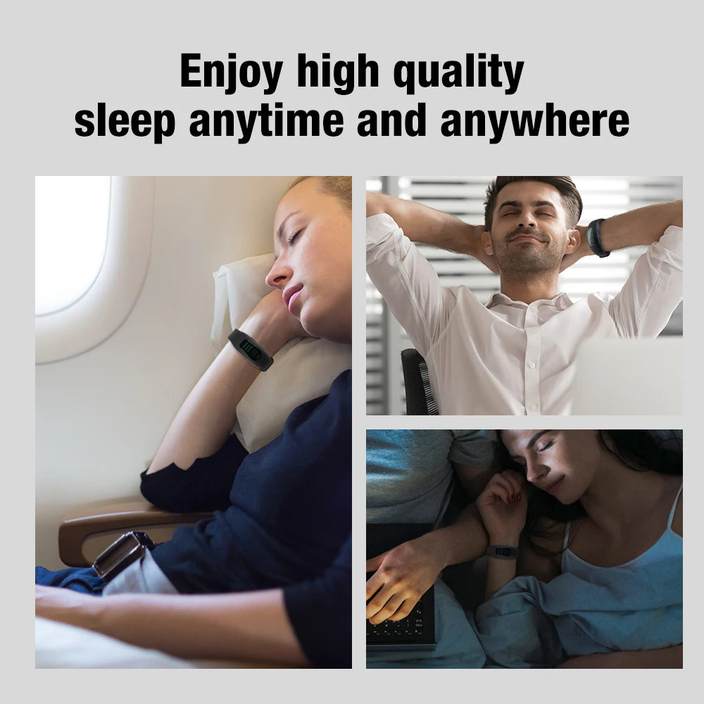 Micro-Current Pulse Sleep Aid Wristband | 3 Modes, 6 Levels Sleep Aid Wristband QXL