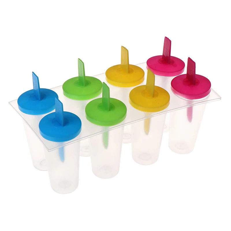 8-Piece DIY Popsicle Mold Set | Ice Pop & Yogurt Molds Popsicle Mold Set QXL