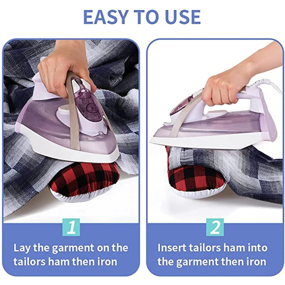 Tailor's Ham & Seam Roll Set | Sleeve Ironing Pillow Tool Tailoring Pressing Set QXL
