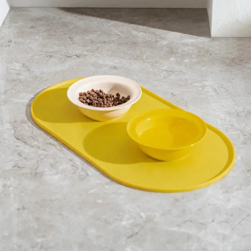 Non-Slip Waterproof Silicone Pet Feeding Mat | Cats & Dogs Pet Feeding Mat QXL