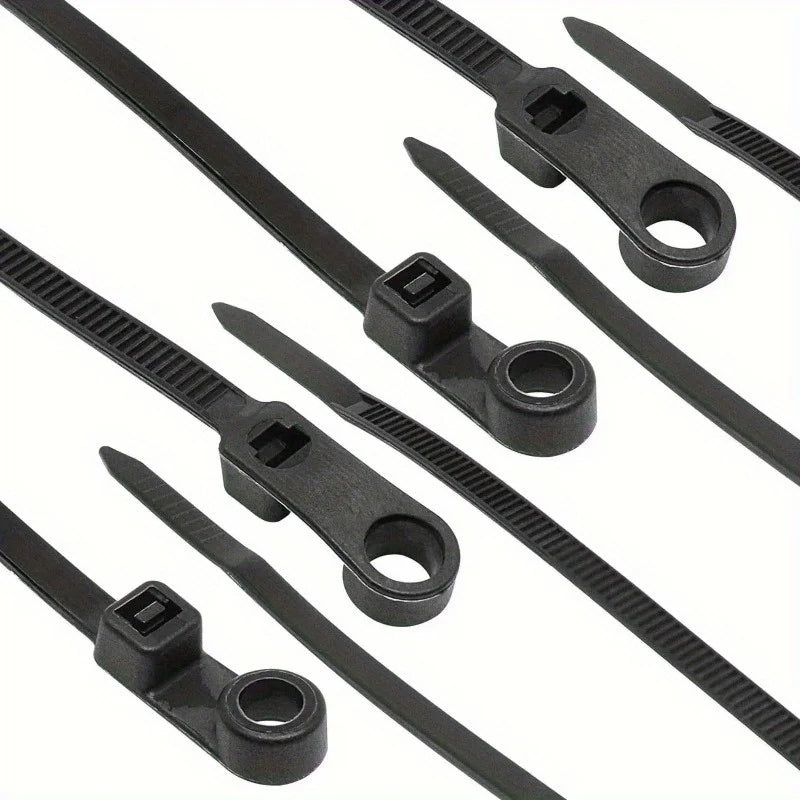 Nylon Cable Ties with Screw Mount Hole | Self-Locking Zip Nylon Cable Ties QXL