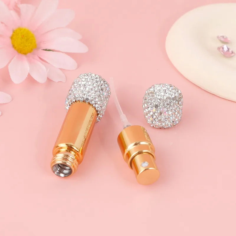 10ml Diamond Glass Perfume Spray Bottle | Refillable Atomiser Perfume Atomiser Bottle QXL