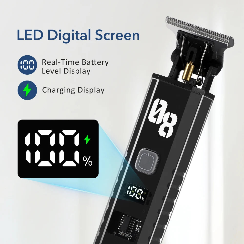 Ms.Dear Cordless Hair Clipper & Beard Trimmer | LED Display Cordless Hair Clipper QXL