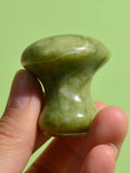 Green Quartz Mushroom Face Massager | Facial Roller Stone Facial Massage Stone QXL green