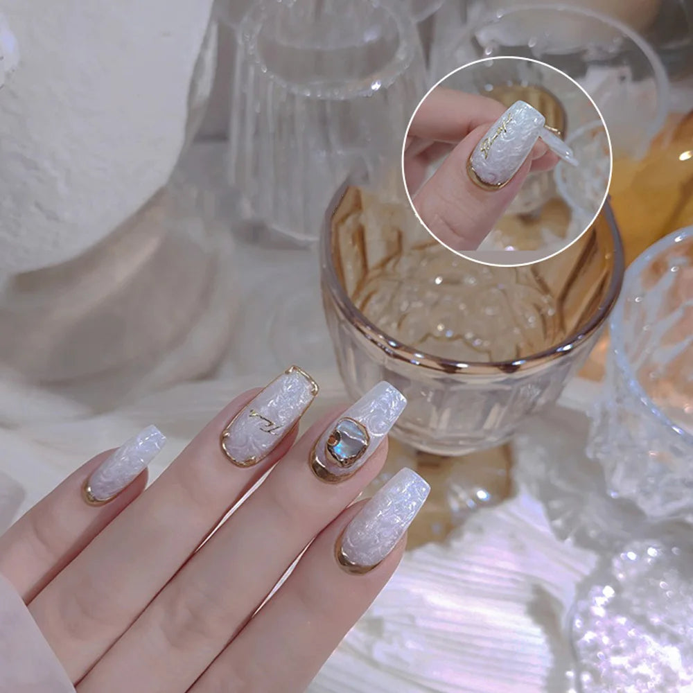 Pearl Shell Thread Gel Nail Polish 12ml | 6 Colors UV Soak Off Gel Nail Polish QXL
