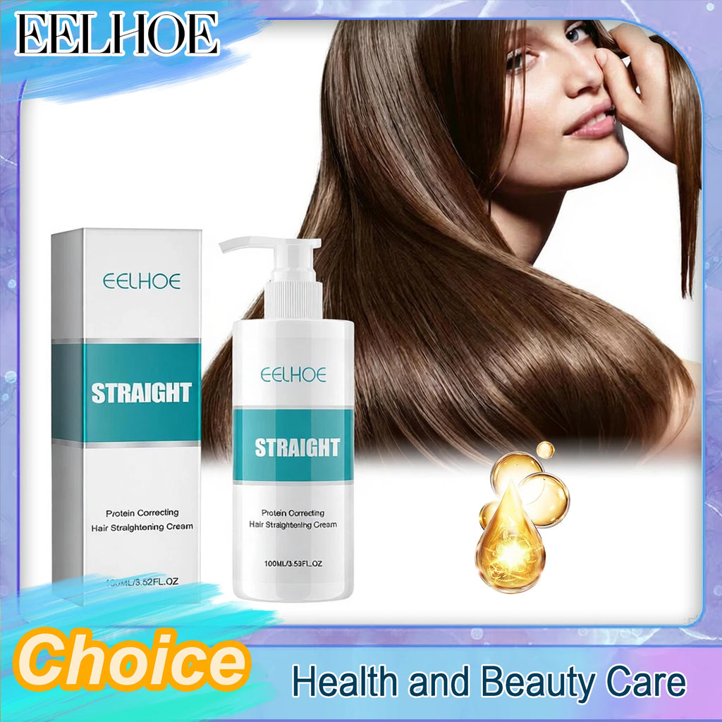 EELHOE Keratin Smoothing Cream | Frizz Control 100ml Leave-In Hair Cream QXL