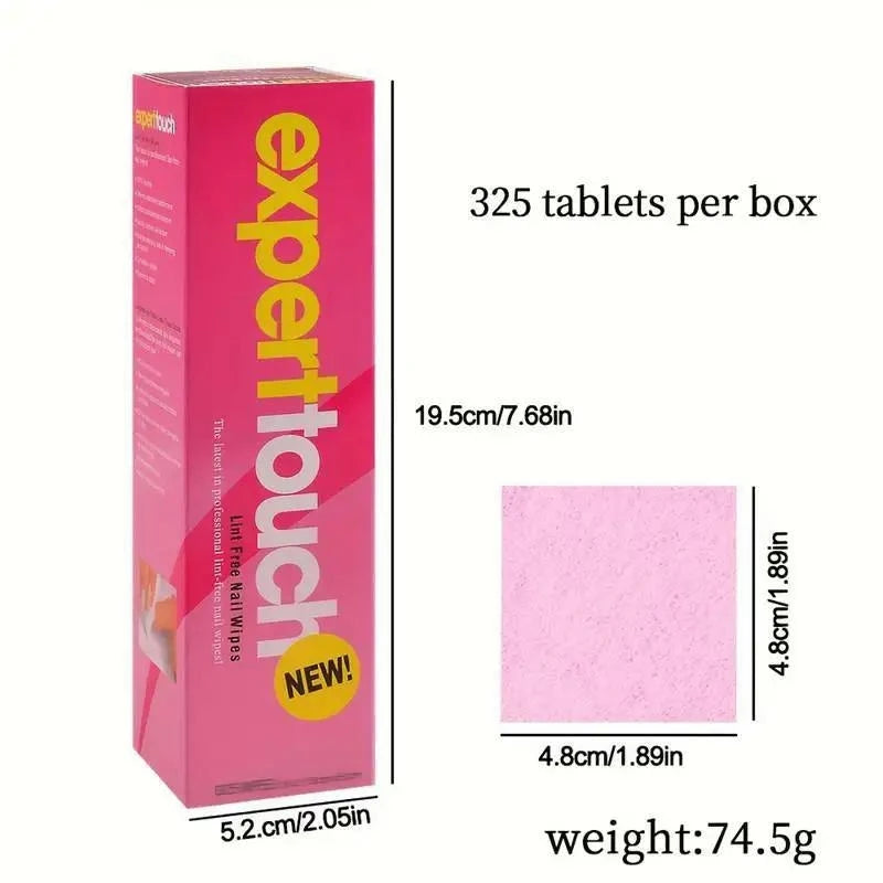 325-Pack Lint-Free Nail Polish Remover Wipes | UV Gel Pads Nail Remover Wipes QXL