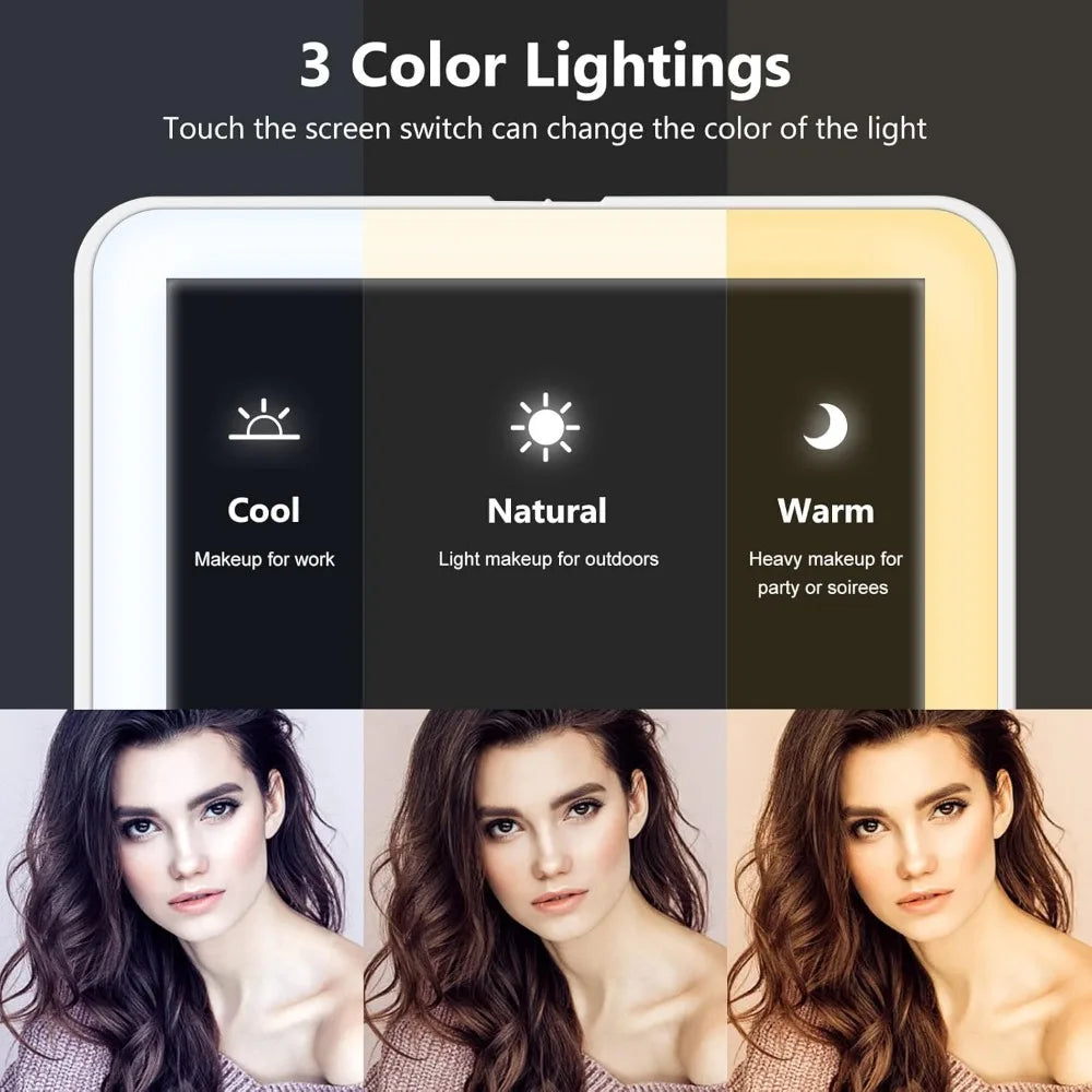 Rechargeable LED Makeup Mirror 10X Magnification | 3 Light Modes LED Makeup Mirror QXL