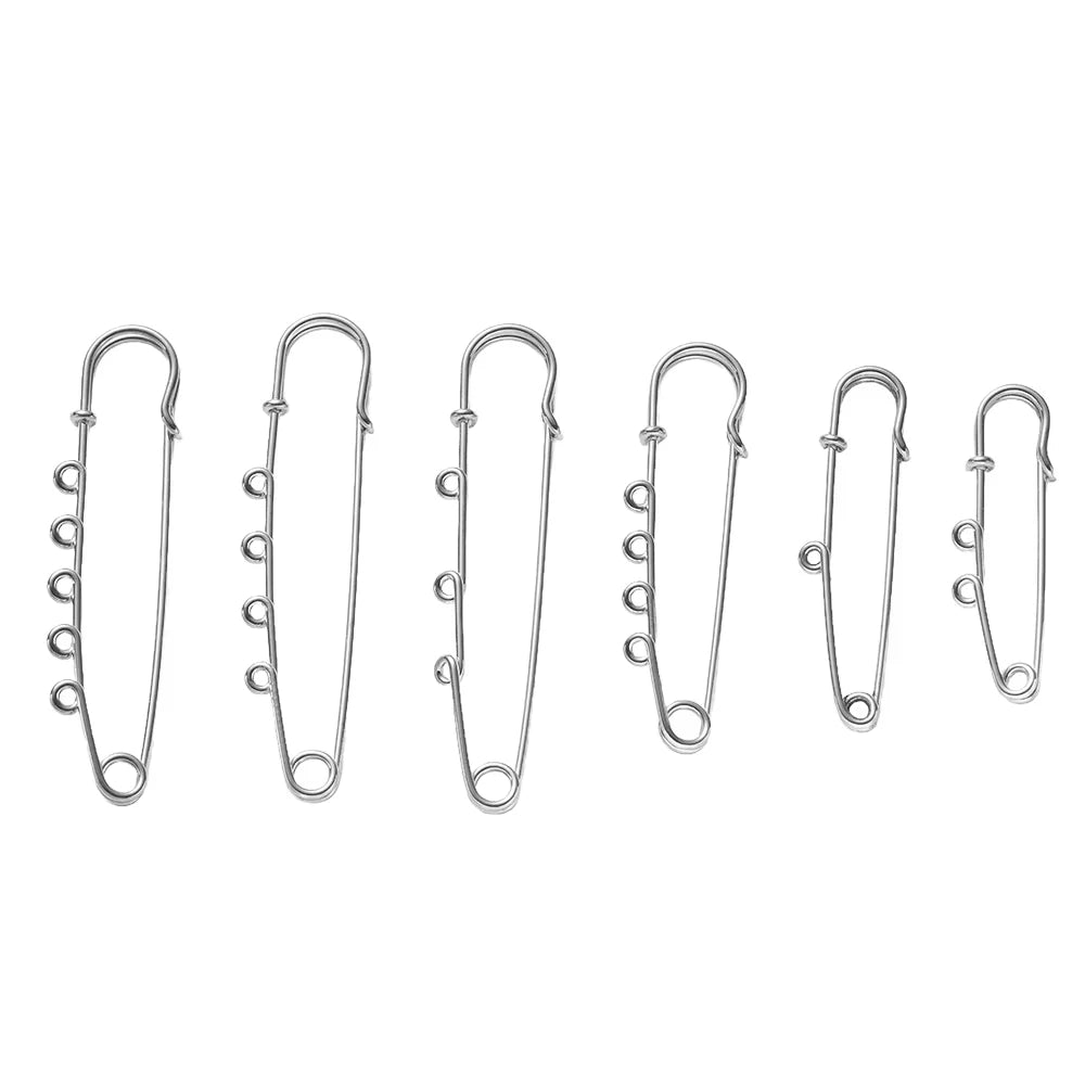 10 Large Blank Base Safety Pin Brooches | DIY Jewelry Craft DIY Brooch Pin Blanks QXL