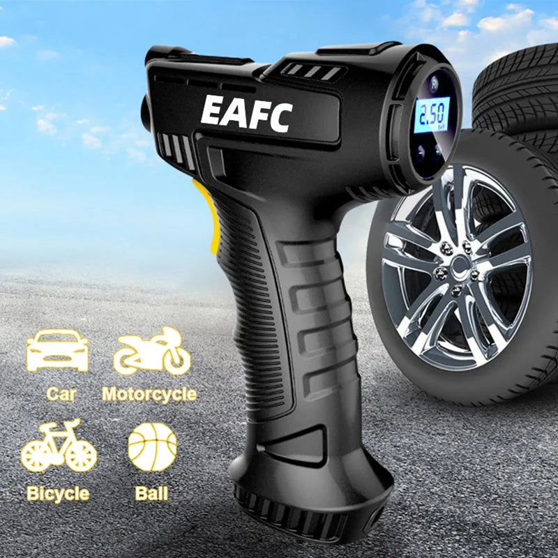 EAFC 120W Wireless Car Tire Inflator | Digital Air Compressor Tire Inflator QXL