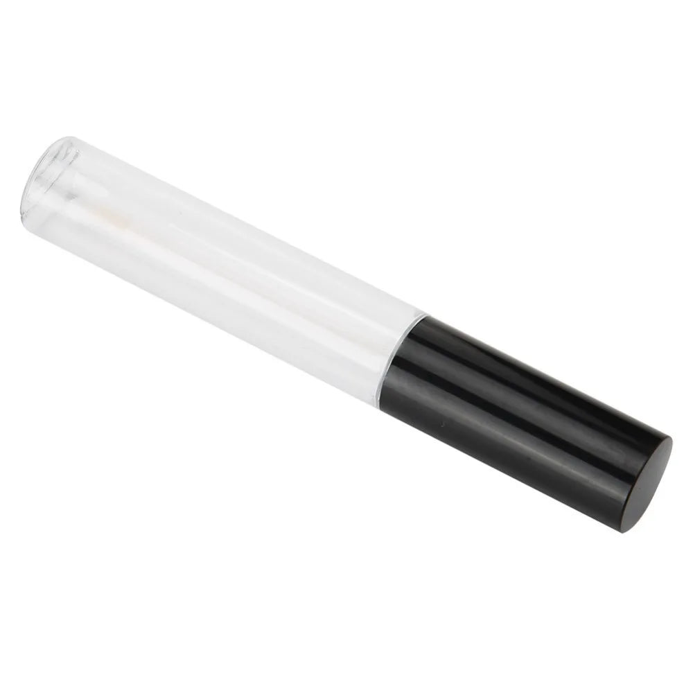 25-Pack 10ml Empty Lip Gloss Tubes with Brush – Black & Clear Lip Gloss Tubes QXL 25Pcs