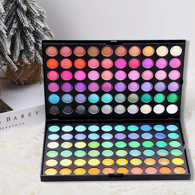 120-Color Eyeshadow Palette | Matte Shimmer Glitter Eyeshadow Palette QXL