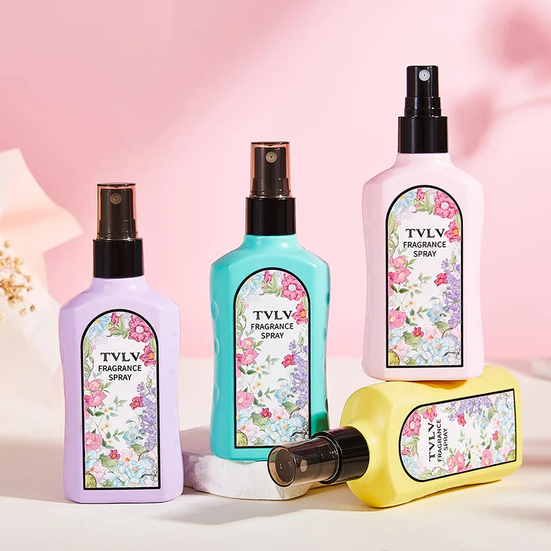 TVLV Jasmine Fragrance Spray 100ml – Alcohol-Free Floral Mist Fragrance Body Spray QXL