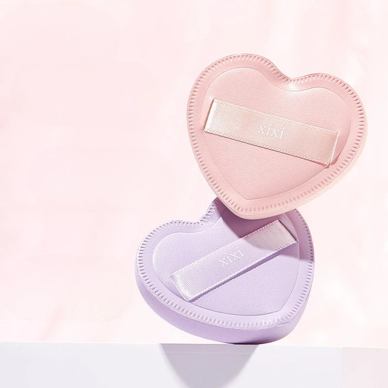 Heart-Shaped Makeup Sponge Powder Puff | Foundation & Concealer Makeup Sponge Puff QXL
