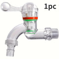 Modern Transparent Plastic Faucet | Freeze-Resistant Tap 9.98cm Plastic Household Faucet QXL 1pc