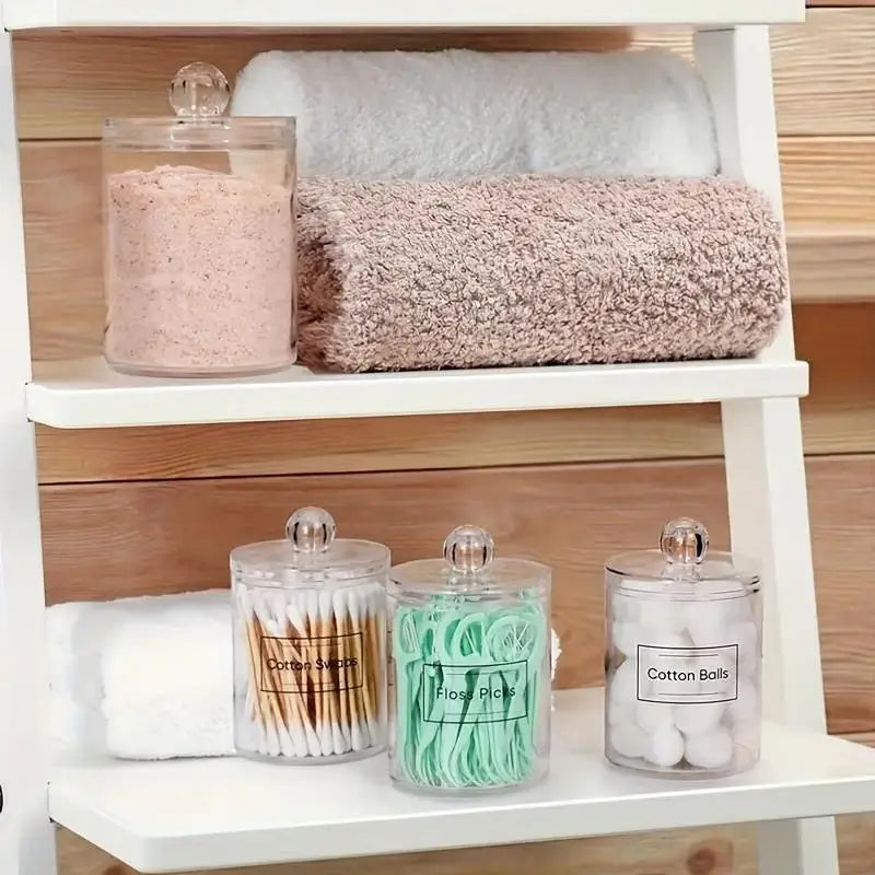 Acrylic Organizer Box – Clear Storage for Swabs & Makeup Acrylic Storage Organizer QXL