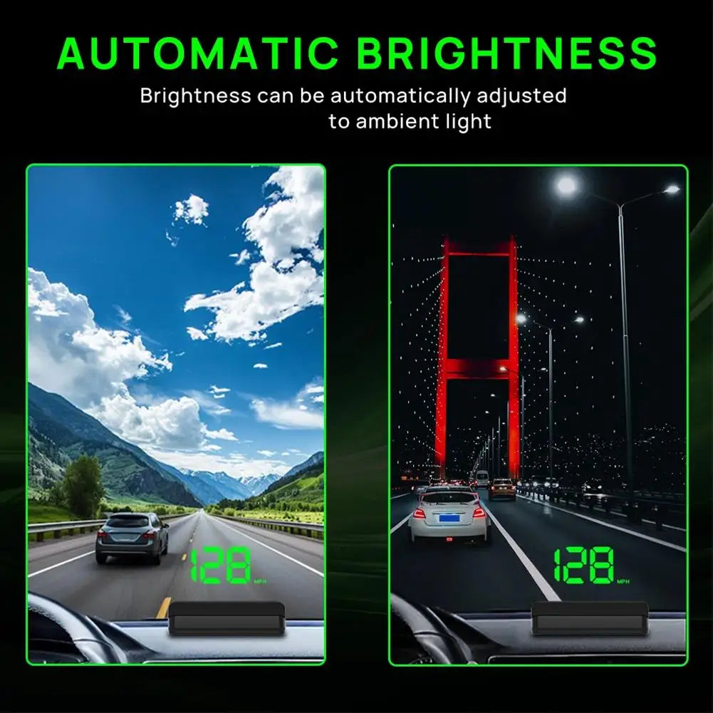 HUD GPS Car Speedometer | Windshield Projector KM/H & MPH HUD Speedometer QXL