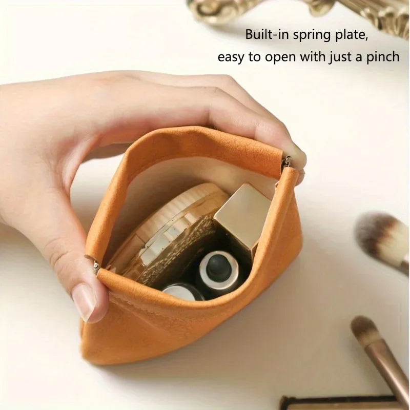 PU Leather Travel Cosmetic Bag & Mini Coin Wallet Cosmetic Travel Bag QXL