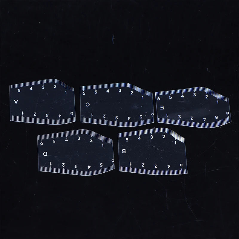 Eyebrow Stencil Ruler Set | Brow Shaping Tool 2/5 Pc Eyebrow Stencil Ruler QXL