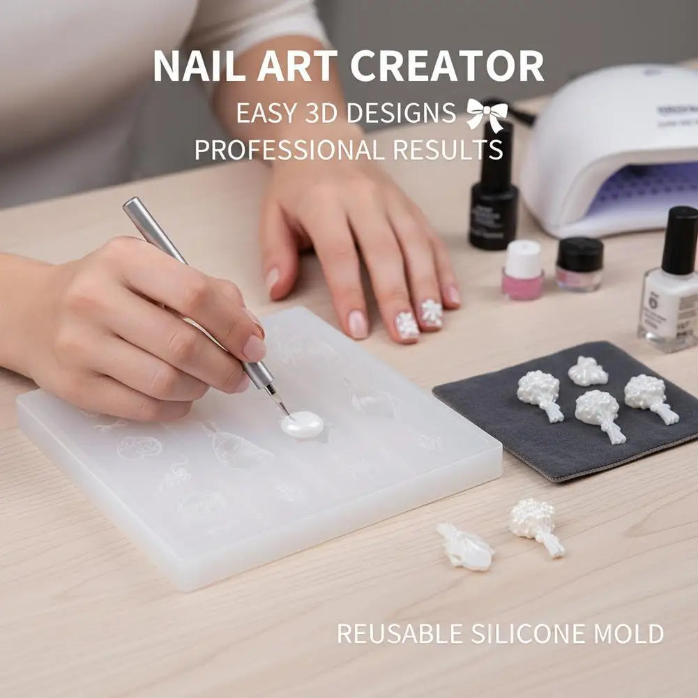 3D Bouquet Flower Silicone Mold | Nail Art & Resin DIY Nail Art Silicone Mold QXL