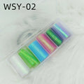 Mermaid Scale Nail Foils | 3D Mesh Fabric Stickers & Decals Nail Foil Stickers QXL 2