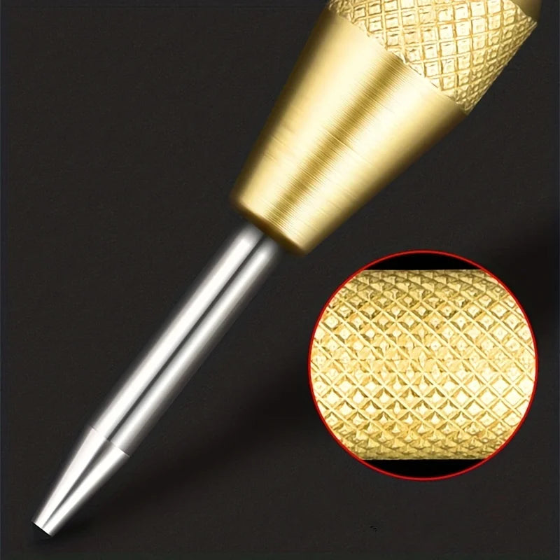 Automatic Spring Center Punch – Adjustable Tension Red Grip Center Punch Tool QXL