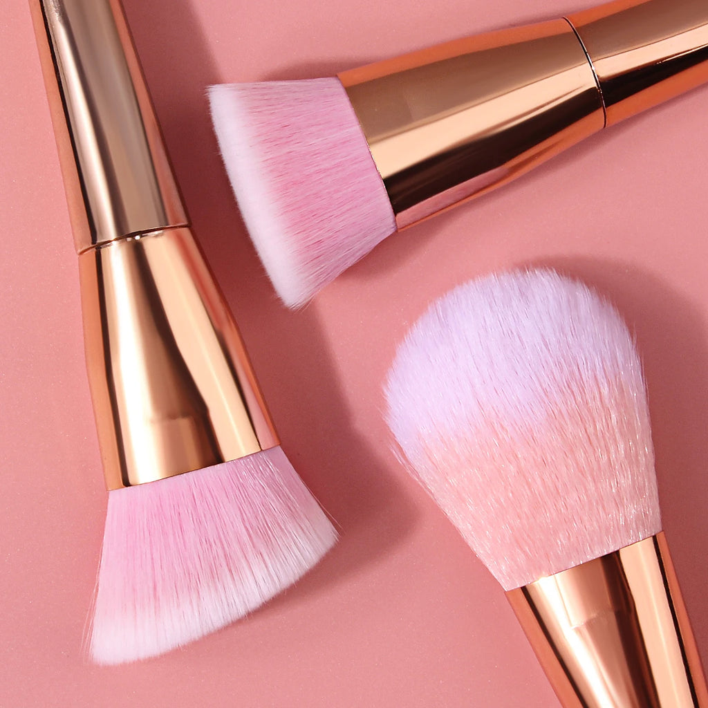 KOSSHOW Blush Brush | Rose Gold Handle, Contour & Blending Makeup Blush Brush QXL
