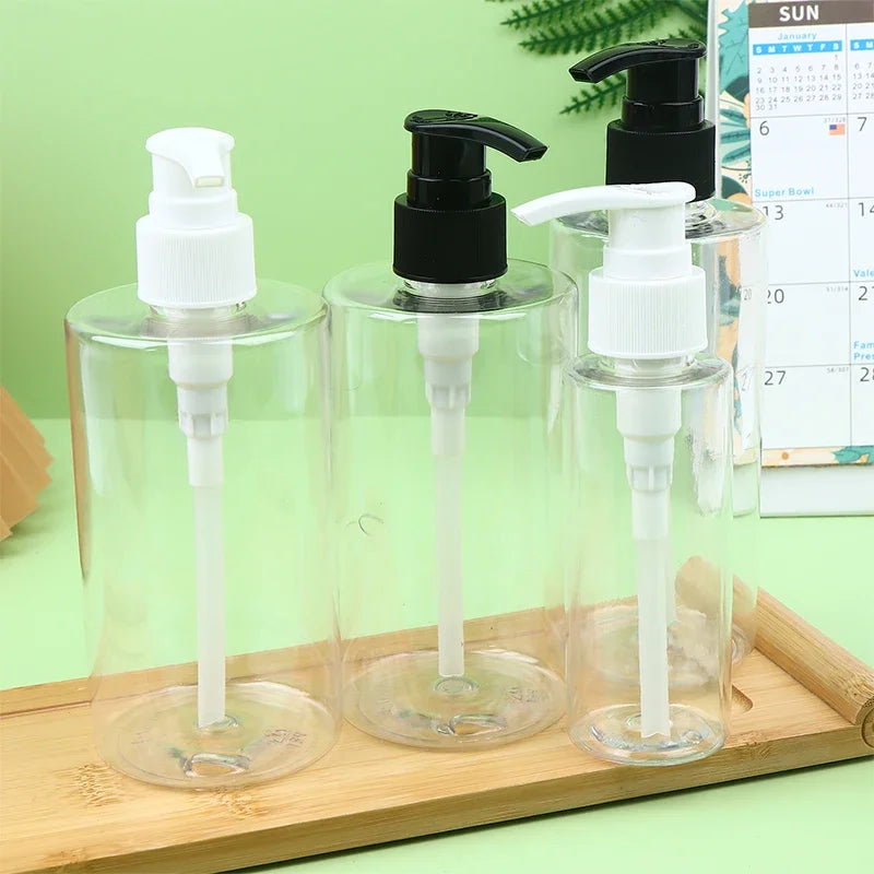 Refillable Press Pump Bottle for Shampoo, Lotion & Shower Gel Travel Pump Bottle QXL
