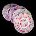 5-Pack Waterproof PEVA Shower Caps | Cartoon Prints for Women Shower Cap Set QXL M247 Multicolor5pcs