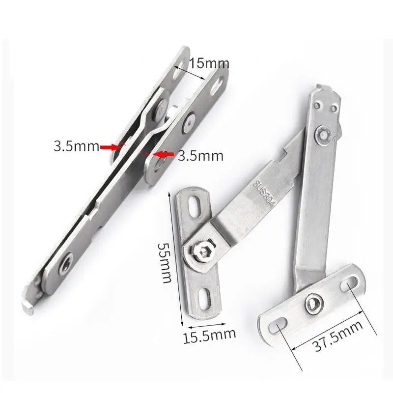 2-Pack Stainless Steel Window Limiter & Wind Brace Hook Window Safety Limiter QXL