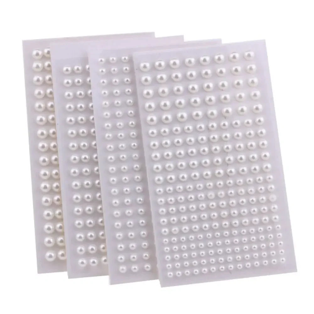 Self-Adhesive Pearl Stickers 3–6mm | Hair, Face & Makeup Pearl Stickers QXL