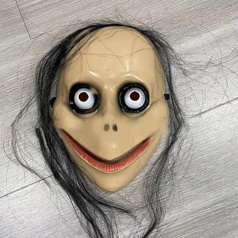 Halloween Long Hair Ghost Mask | Horror Female Cosplay Mask Halloween Costume Mask QXL