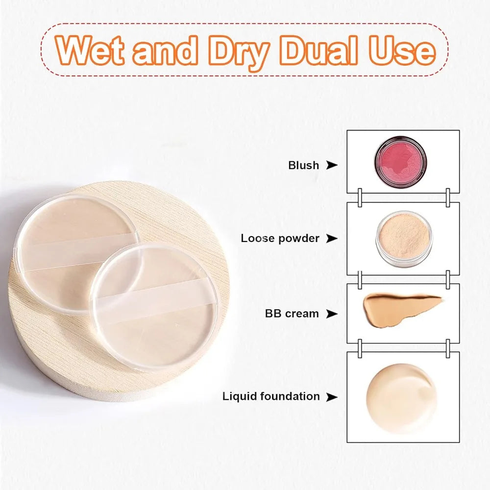 Silicone Makeup Blender Sponge Puff | Foundation & BB Cream Silicone Makeup Sponge QXL