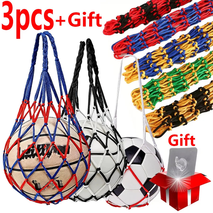 Nylon Mesh Ball Bag for Basketball, Football & Volleyball Sports Ball Bag QXL