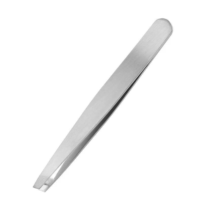 Stainless Steel Eyebrow Tweezers – Precise Hair Removal 1–4 Pcs Eyebrow Tweezers QXL Silver-B