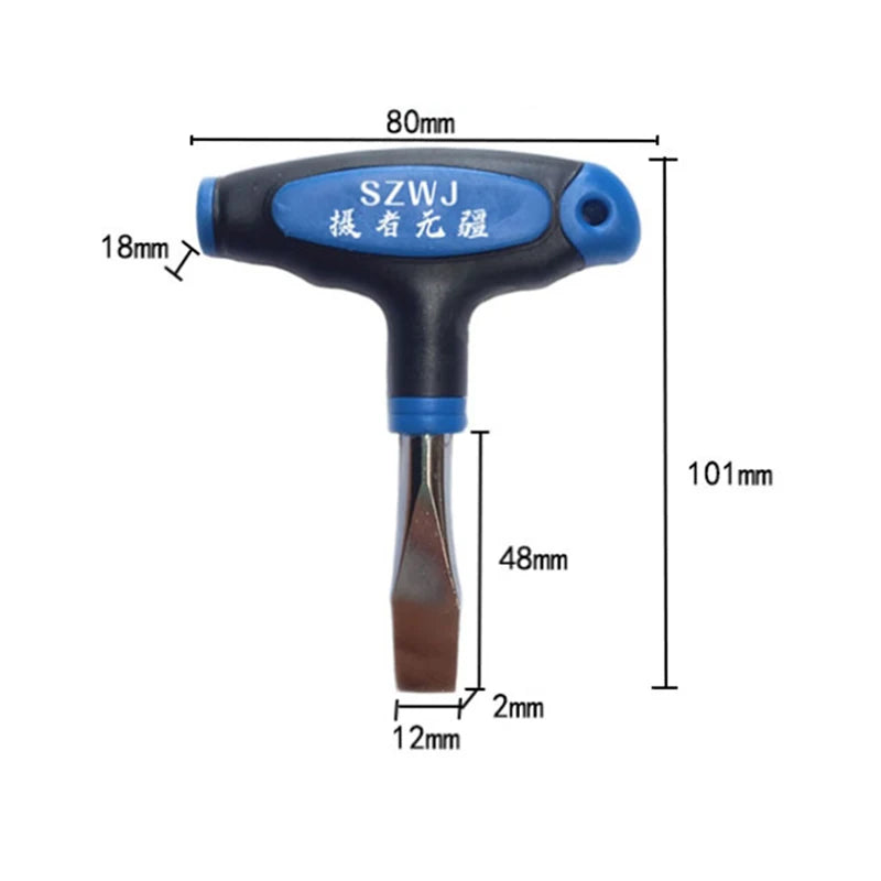 T-Handle Flat Head Screwdriver for Camera Quick Release Plate Camera Plate Screwdriver QXL