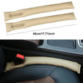 Car Seat Gap Filler Leather Pad Plug Spacer | 1/2/4-Pack Car Seat Gap Filler QXL Beige-2pcs