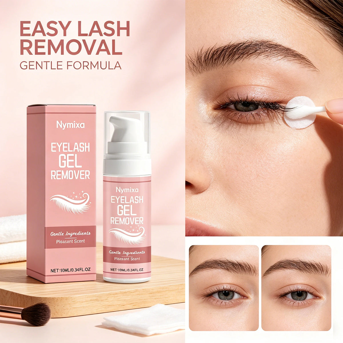 Nymixa Lash Remover Gel – Eyelash Glue Dissolver 10ml Lash Glue Remover QXL